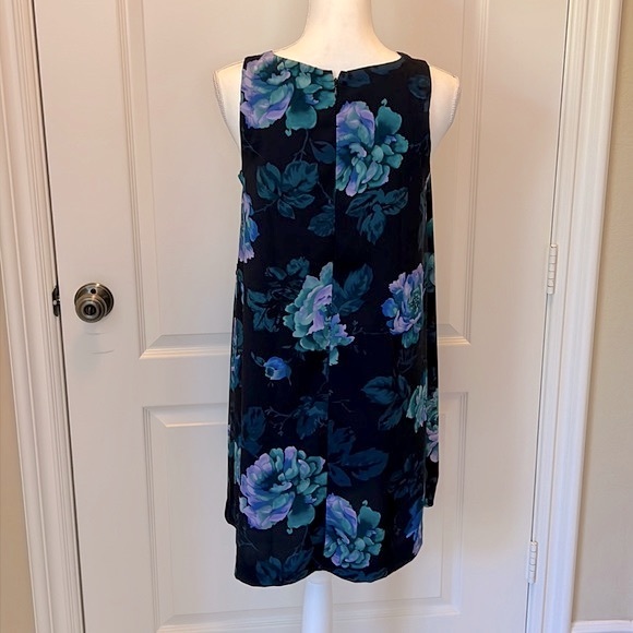 NEW LOFT Floral Sleeveless Dress S Petite - Picture 2 of 11